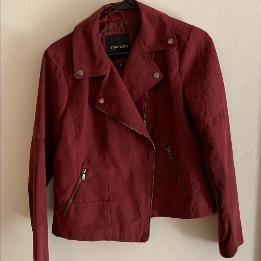 Maroon/wine motto jacket